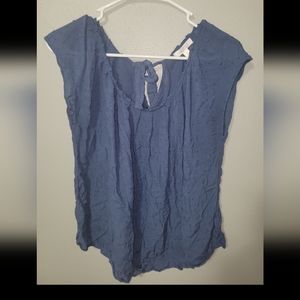 Sheer polka dotted shirt